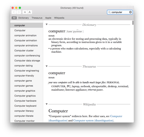 10-10-Yosemite-Dictionary
