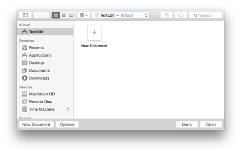 10-10-Yosemite-TextEdit-Open-iCloud