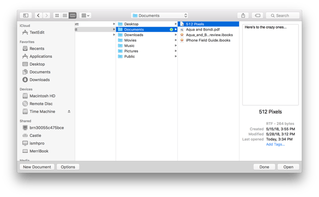 10-11-El-Capitan-TextEdit-Open-Local
