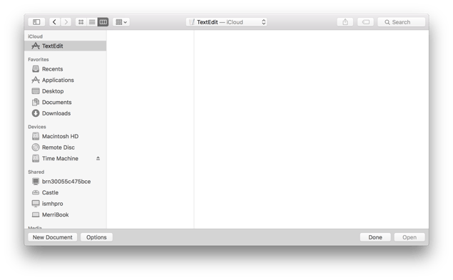 10-11-El-Capitan-TextEdit-Open-iCloud