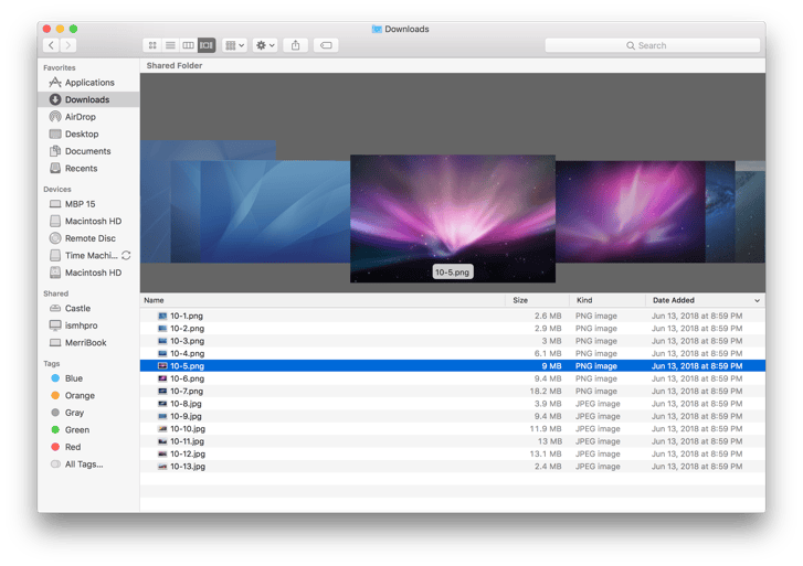 10-13-High-Sierra-Finder-Cover-Flow