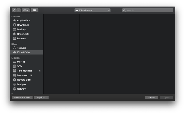10-14-Mojave-Dark-Finder-Open-iCloud