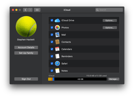 10-14-Mojave-Dark-System-Preferences-iCloud