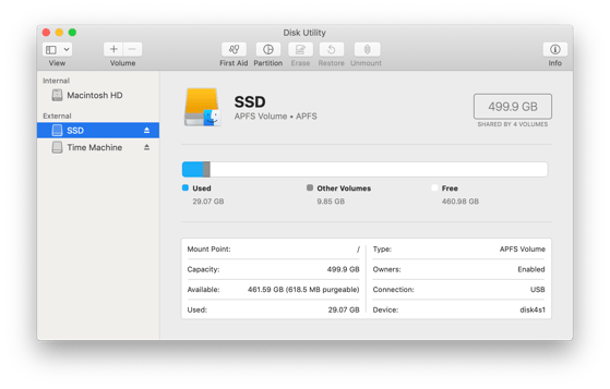 10-14-Mojave-Light-Disk-Utility