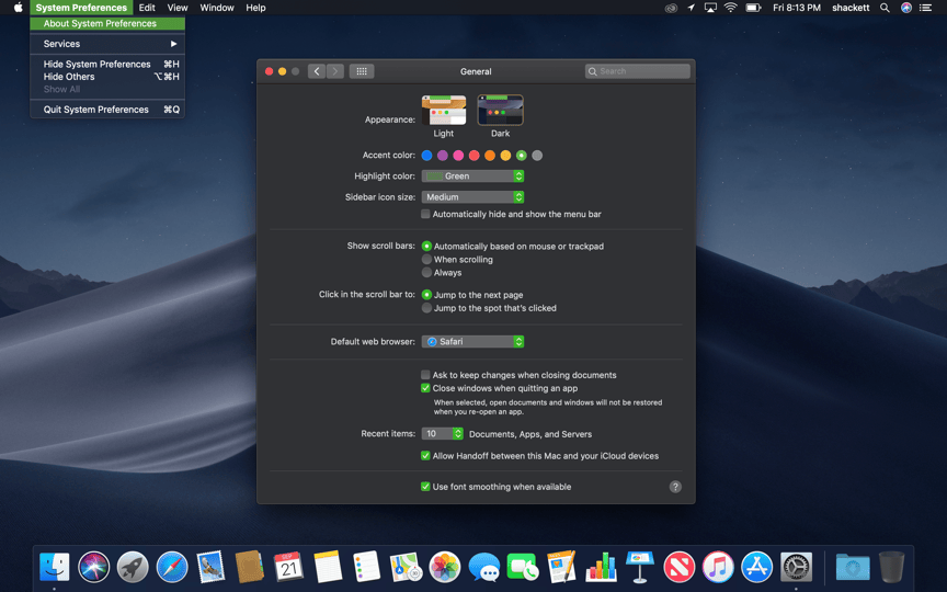 Mojave-Theme-Dark-Green