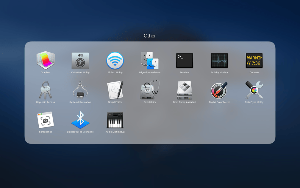 10-15-Catalina-Dark-Launchpad-Folder