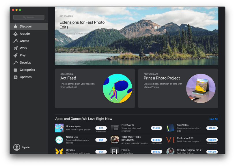 10-15-Catalina-Dark-Mac-App-Store
