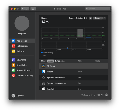 10-15-Catalina-Dark-System-Preferences-Screen-Time