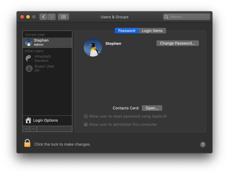 10-15-Catalina-Dark-System-Preferences-Users-and-Groups