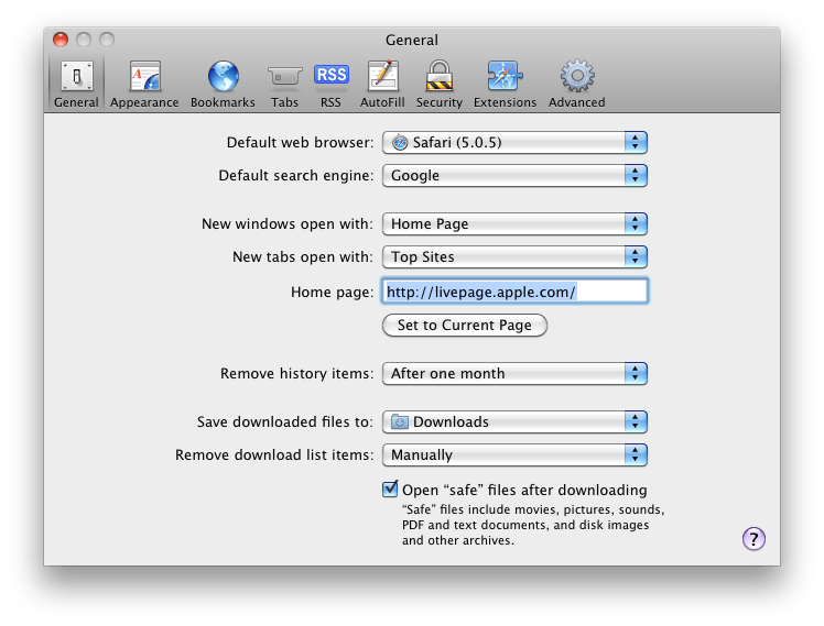 10-6-Snow-Leopard-Safari-v5-Preferences