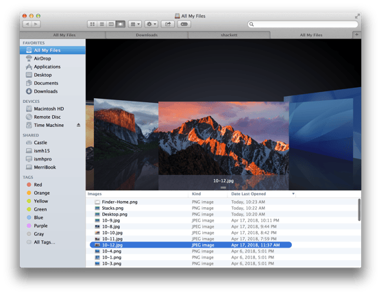 10-9-Mavericks-Finder-Cover-Flow