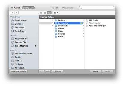 10-9-Mavericks-Text-Edit-Open-Local