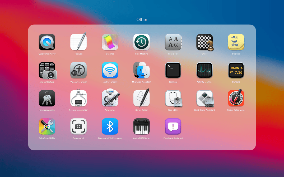 Big-Sur-Launchpad-Folder