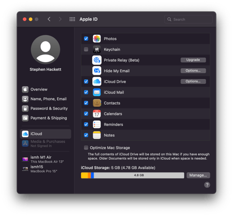Monterey-Dark-SysPrefs-1-Apple-ID
