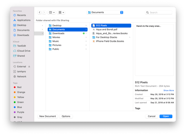 Monterey-TextEdit-Open