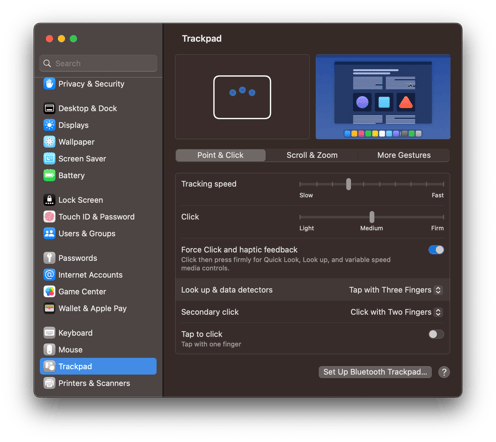 Ventura-Settings-Dark-Trackpad