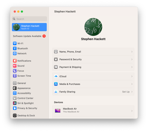 Ventura-Settings-Light-Apple-ID