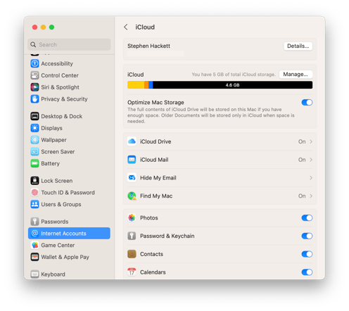 Ventura-Settings-Light-Internet-Accounts-iCloud