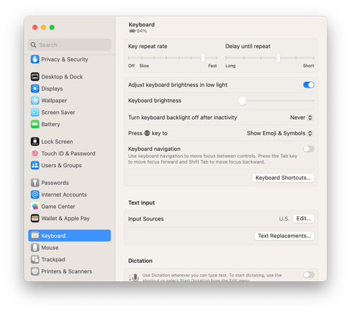 Ventura-Settings-Light-Keyboard