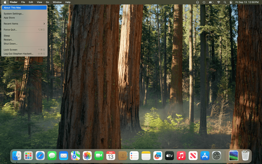 Sequoia-Apple-Menu
