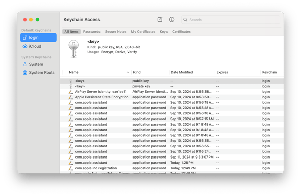 Sequoia-Keychain-Access