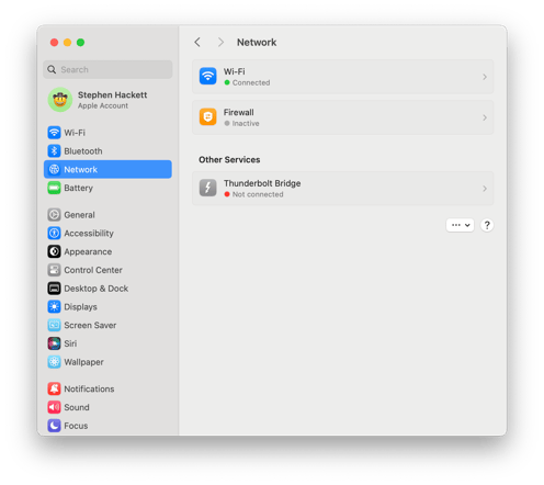 Sequoia-Settings-Network