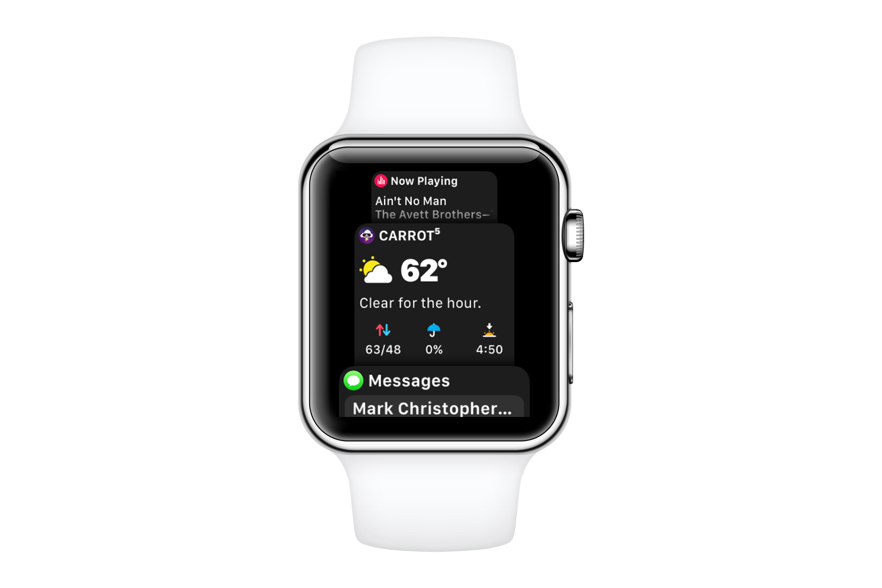 watchOS 4 dock