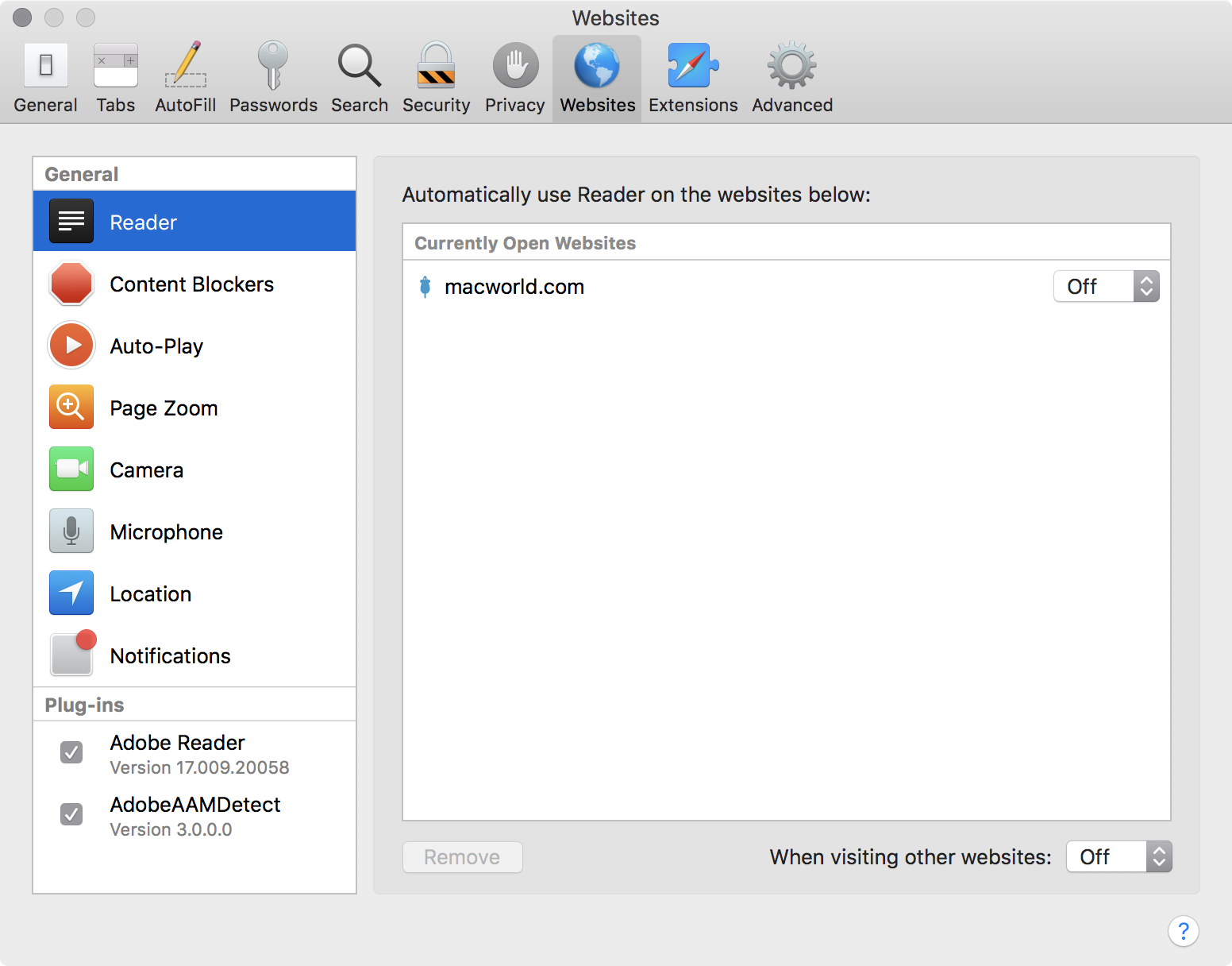 Reader preferences