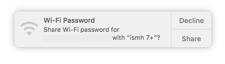 Share Wi-Fi Passwords