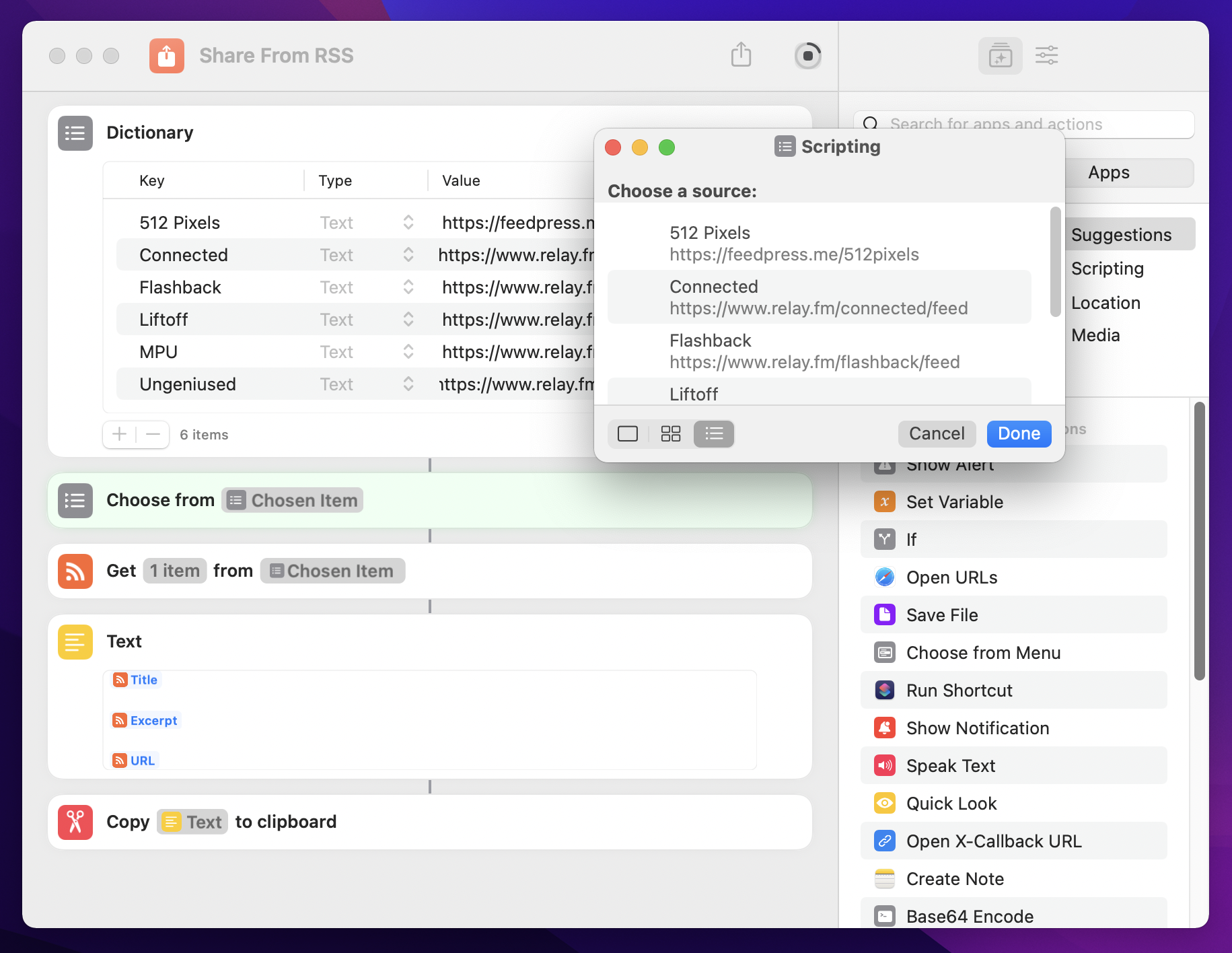 Shortcuts for Mac