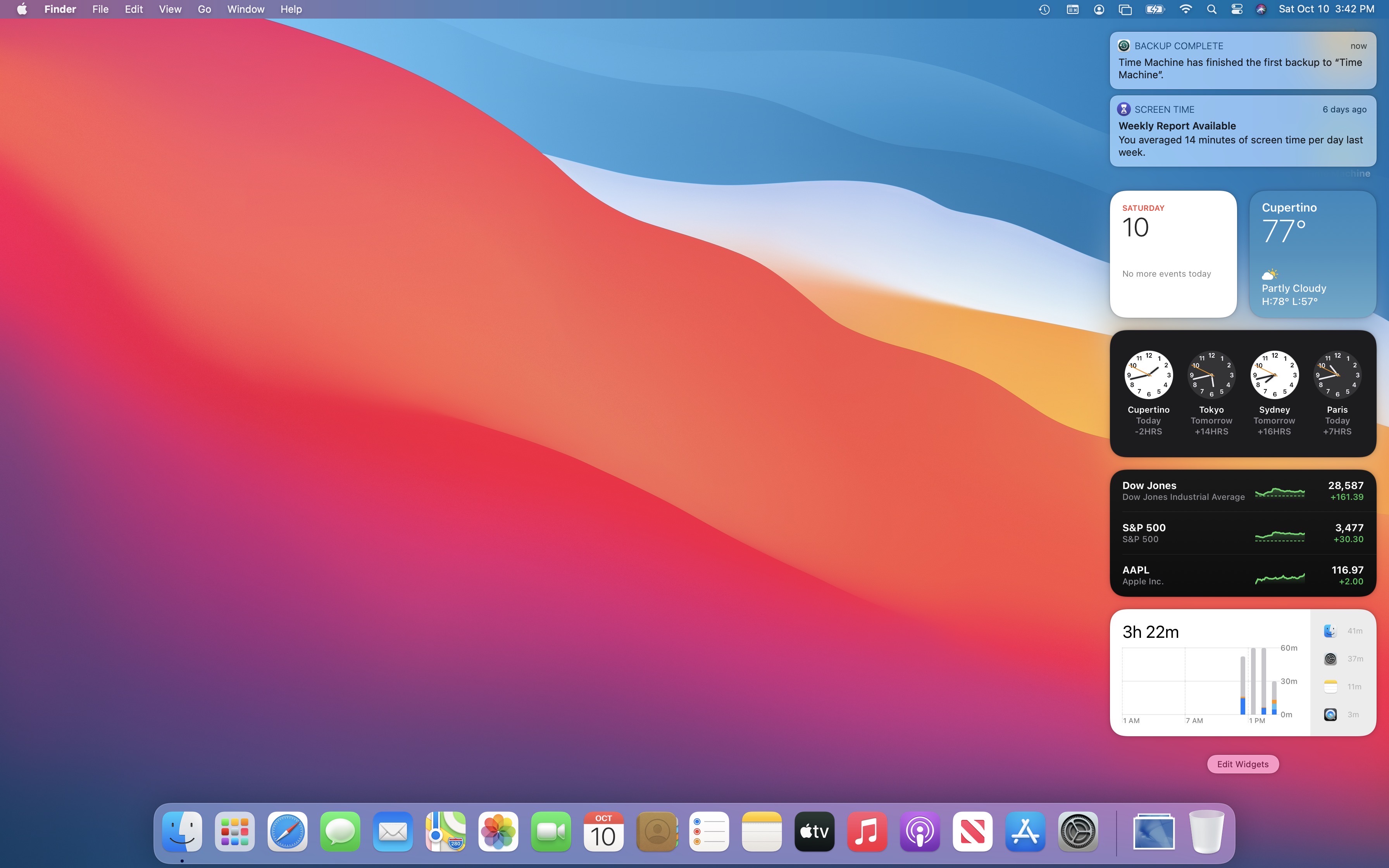 Big Sur Notification Center