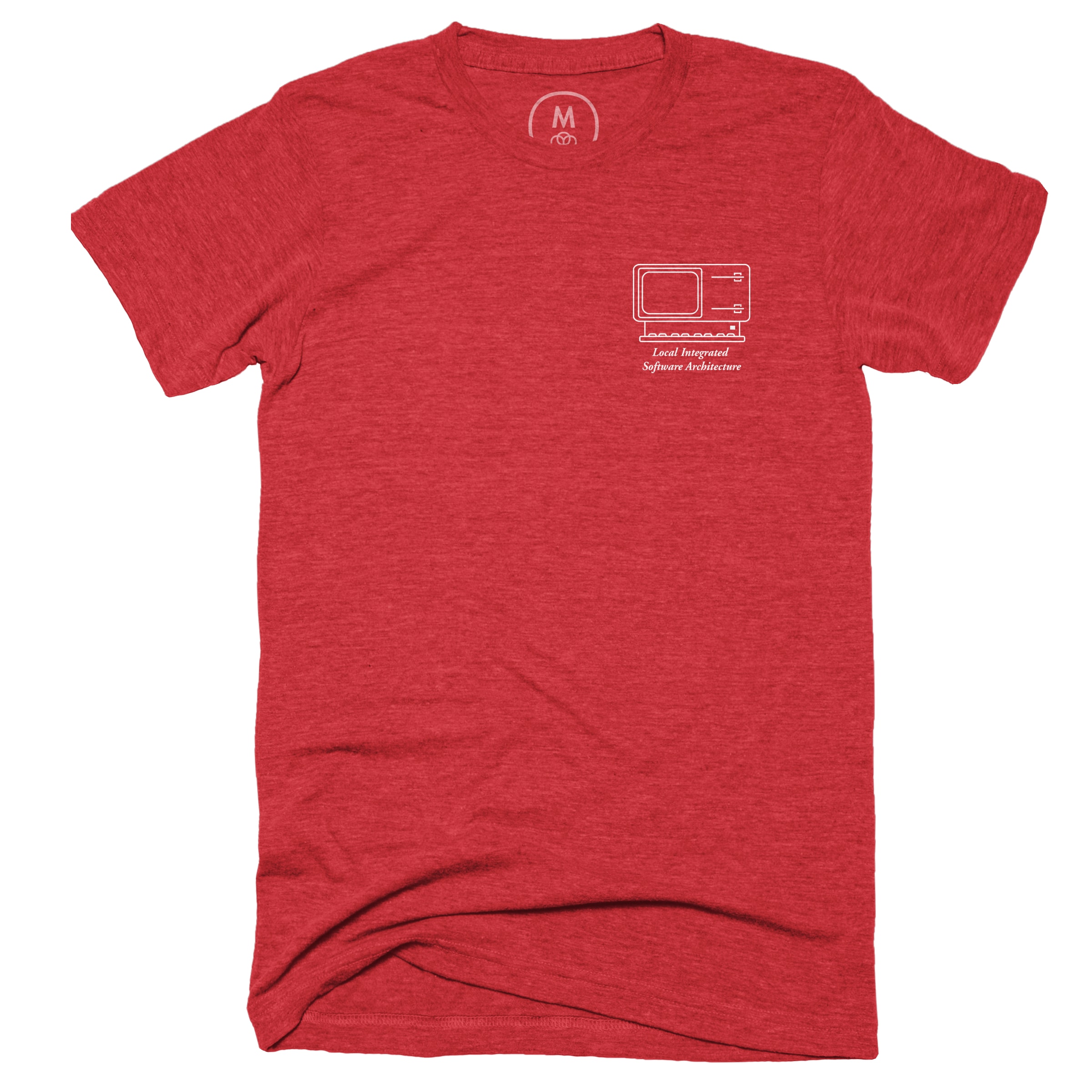 the-locally-integrated-software-architecture – 0007 – Tri-Blend – Men – Tee – Vintage Red