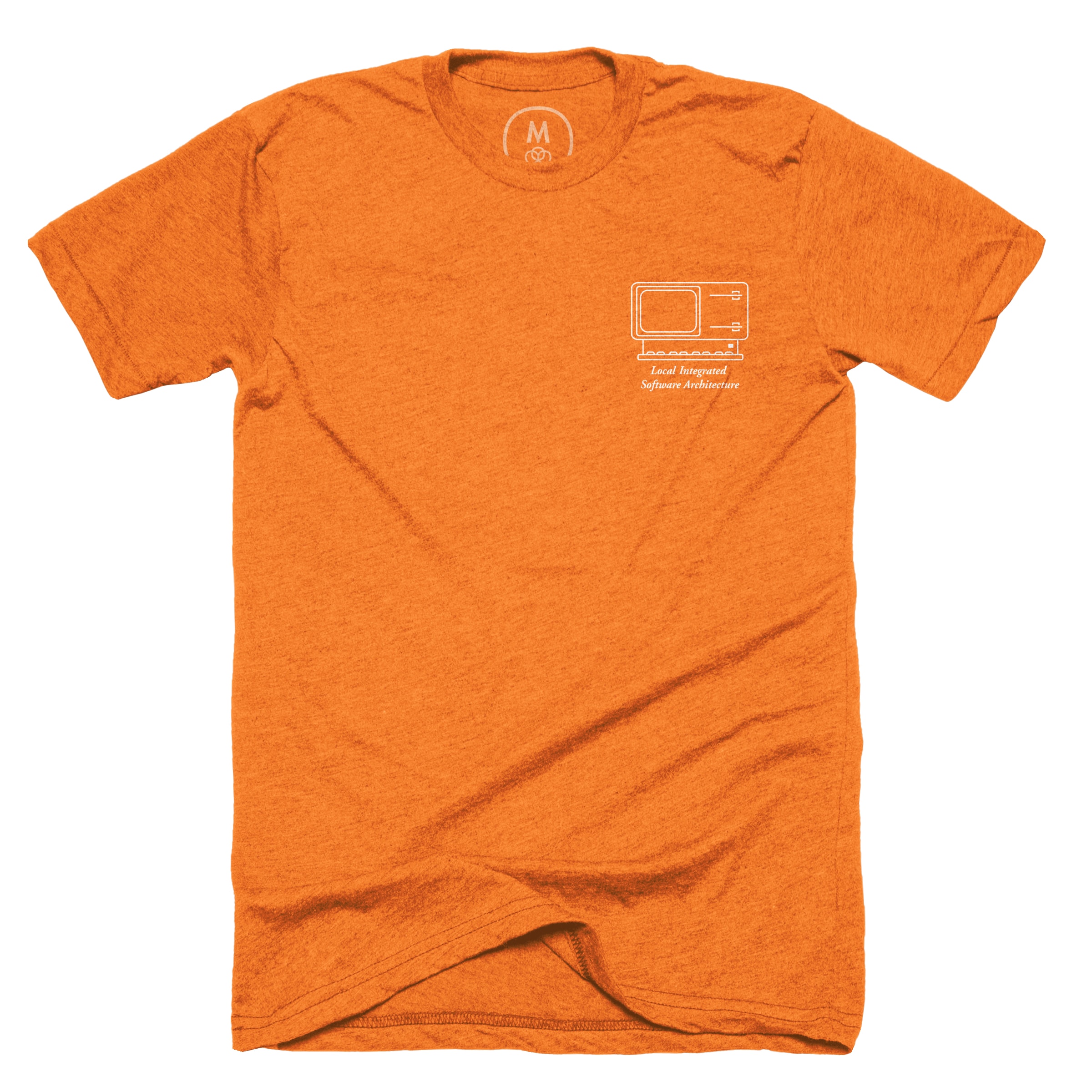the-locally-integrated-software-architecture – 0013 – Poly-Cotton – Men – Tee – Orange
