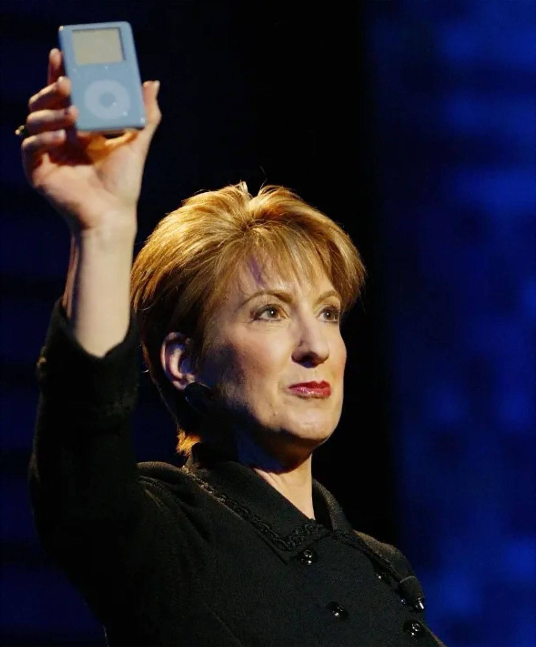 A blue iPod
