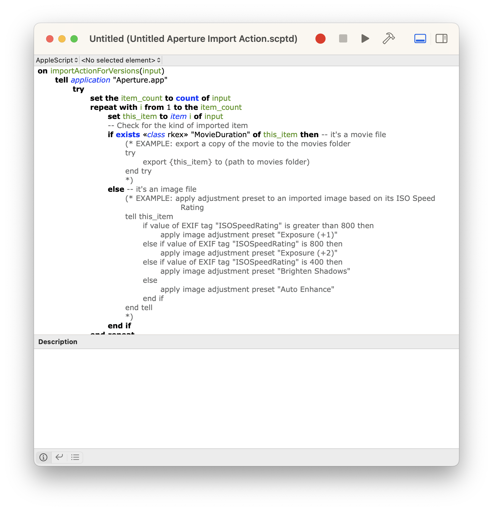Script Editor