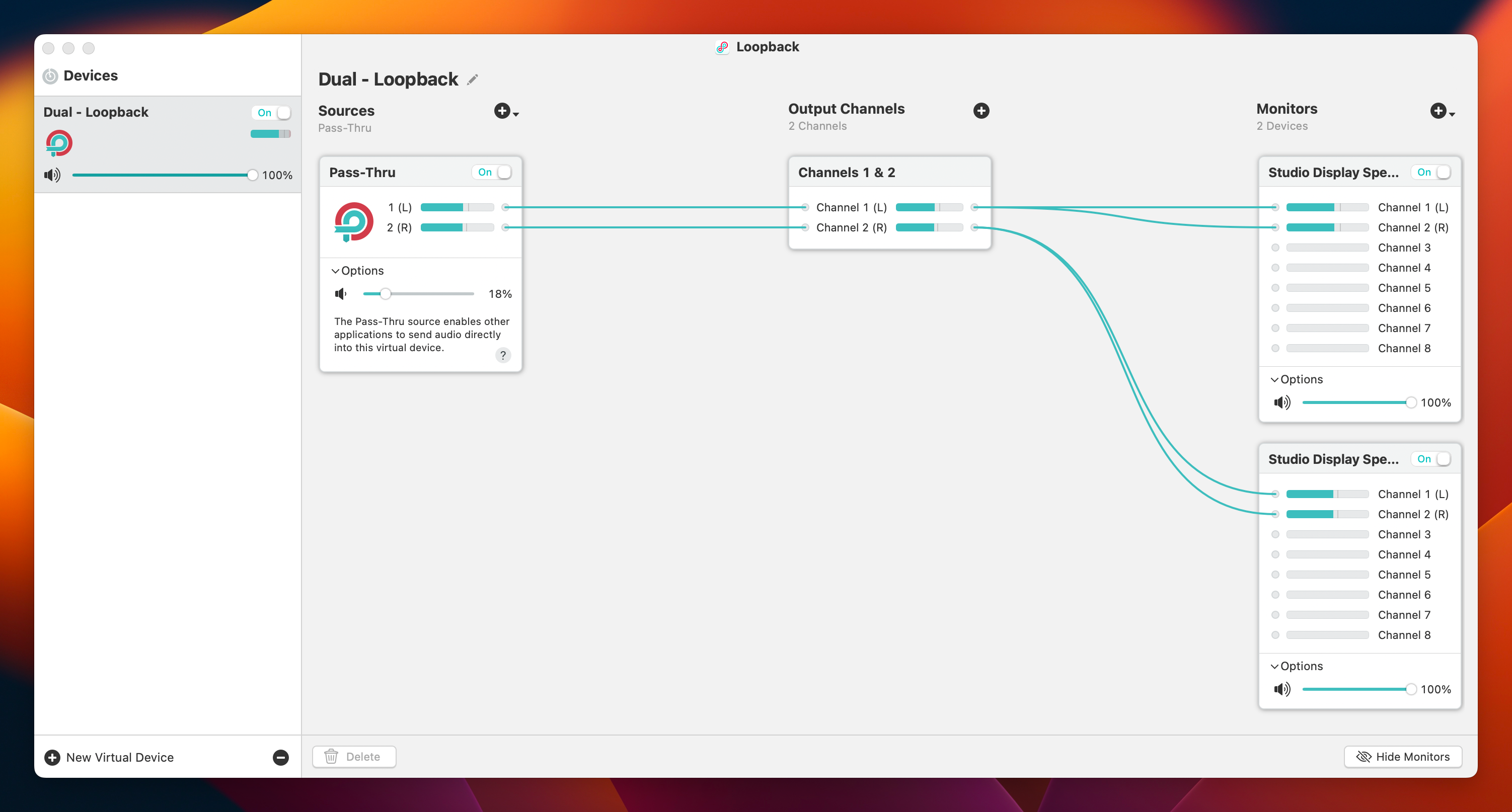 Loopback Screenshot