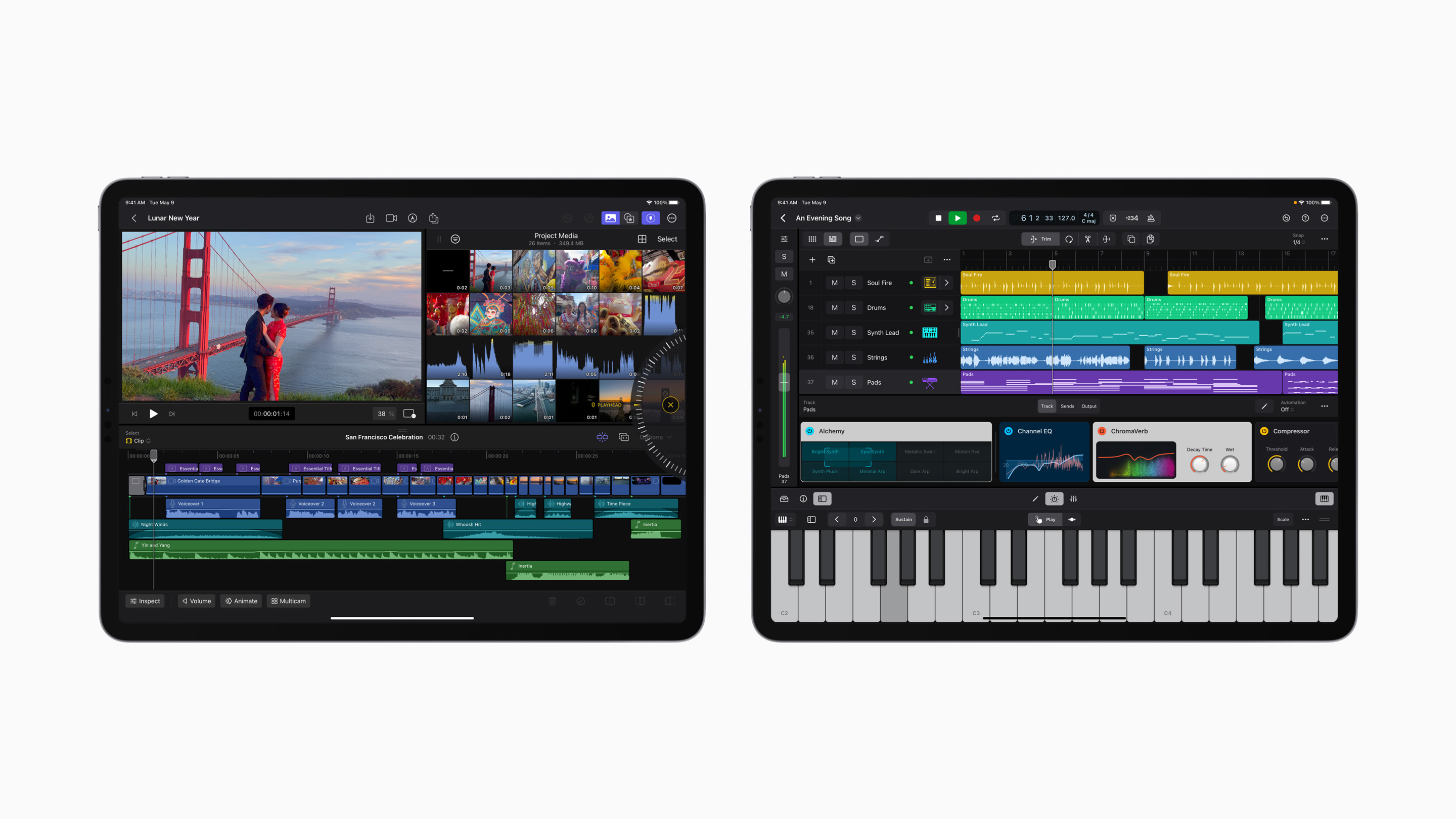 Final Cut Pro and Logic Pro for iPad