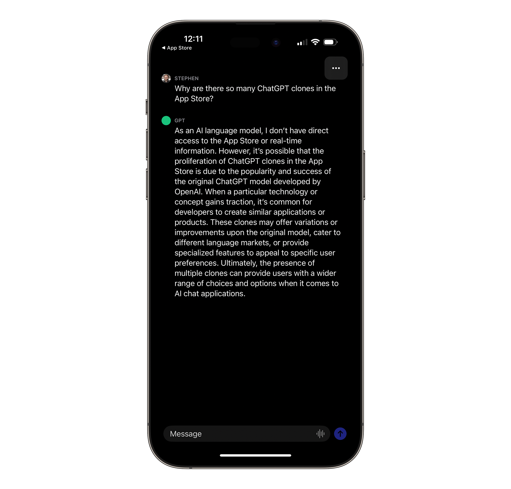 OpenAI&rsquo;s iPhone app