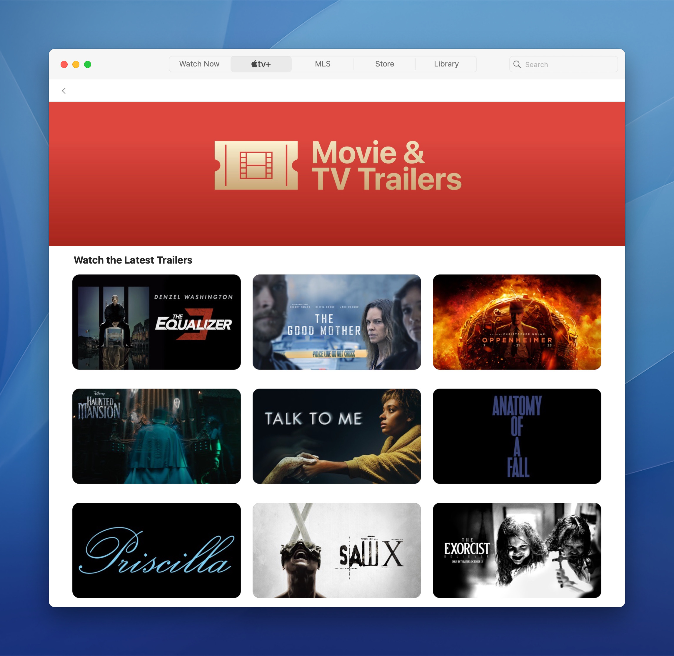 Trailers in TV app