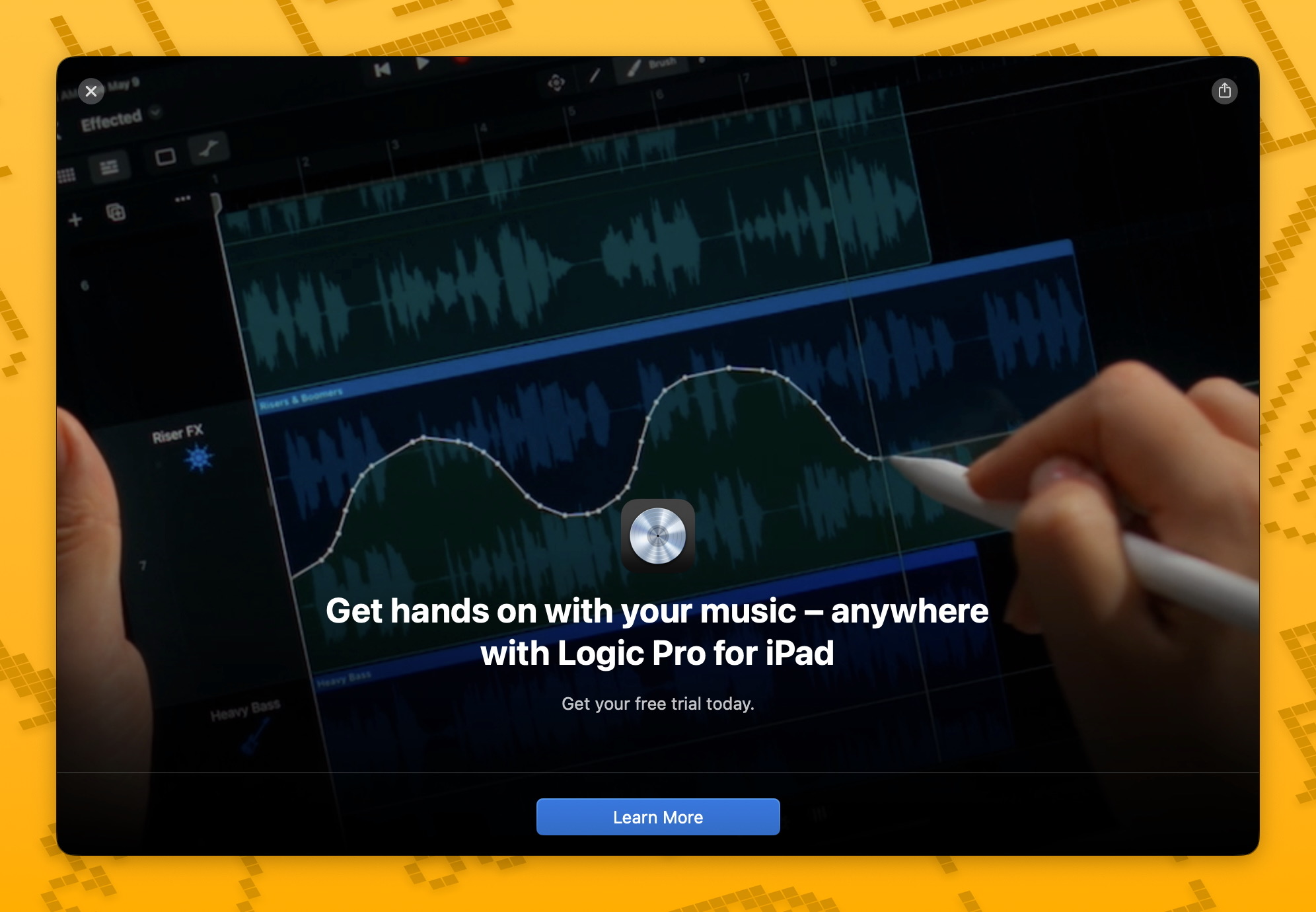 Logic for iPad ad