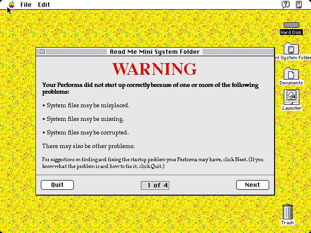 Warning