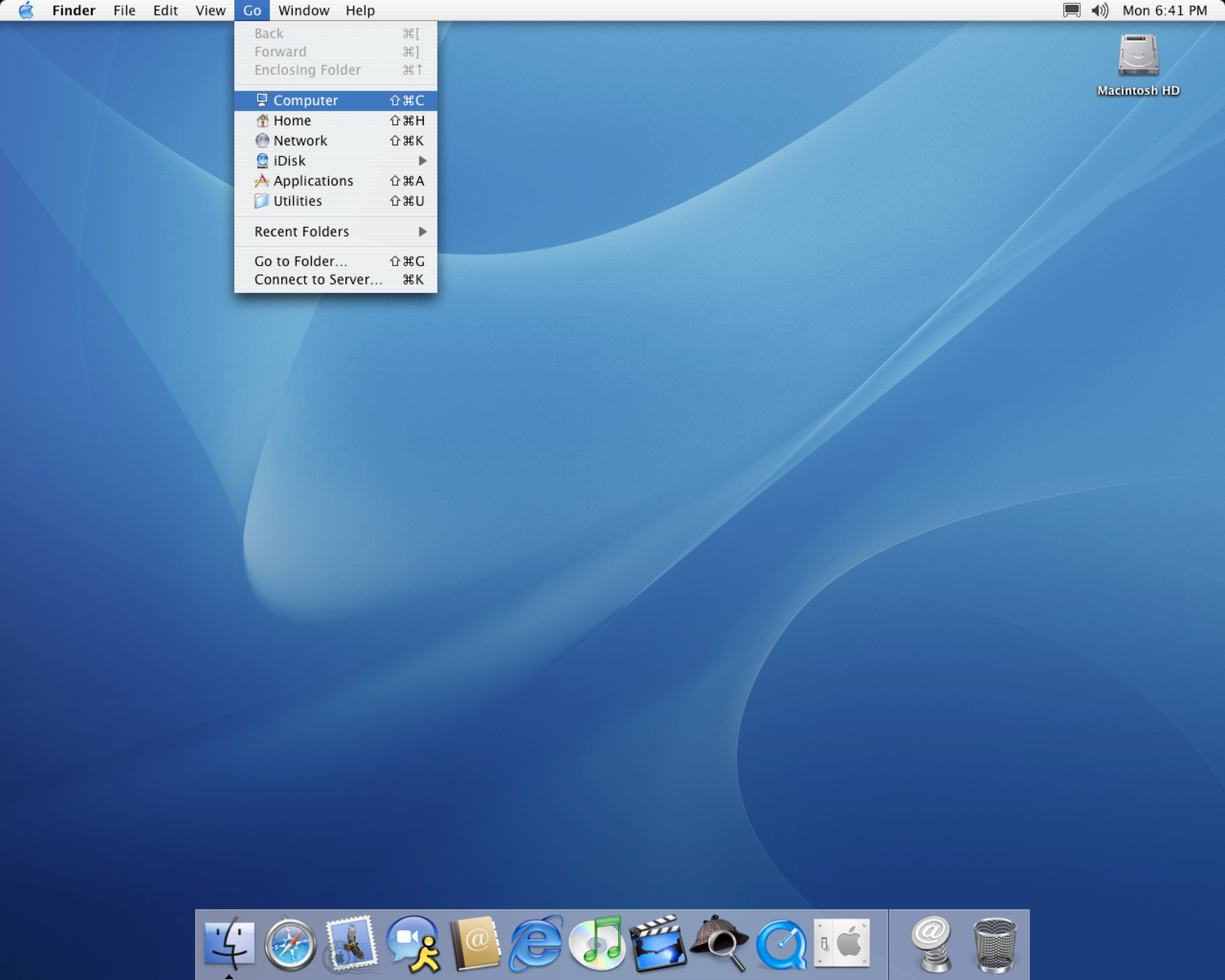Finder in Panther