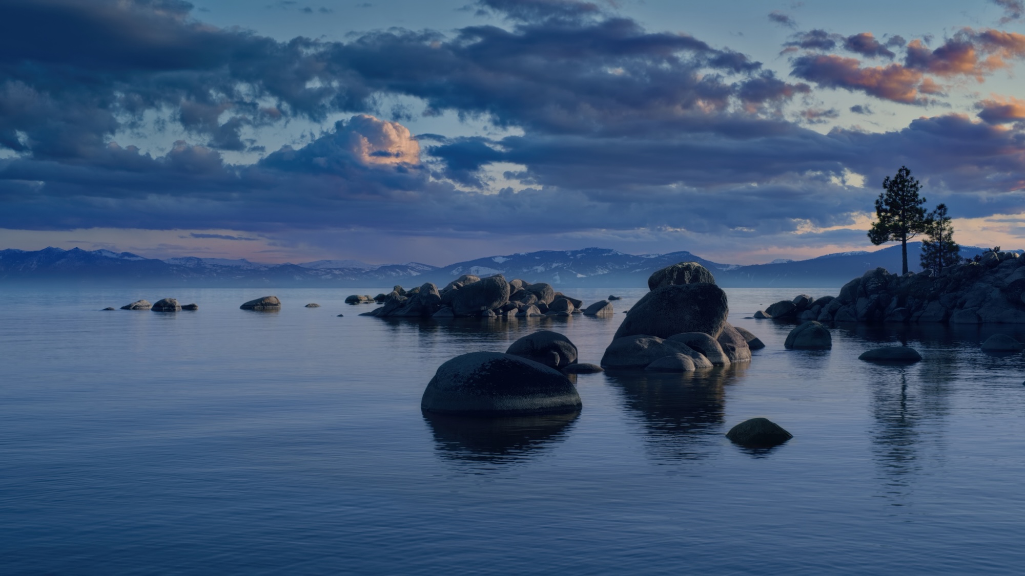 Tahoe Beach - Dusk