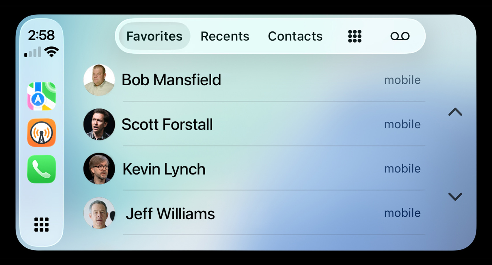 Phone in CarPlay iOS 26