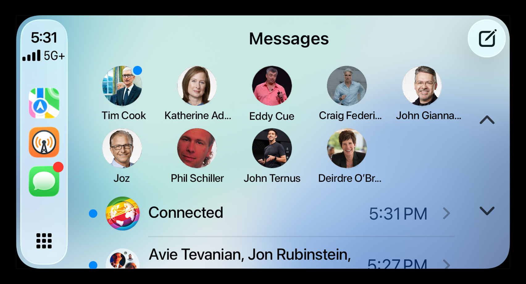 Messages in CarPlay iOS 26