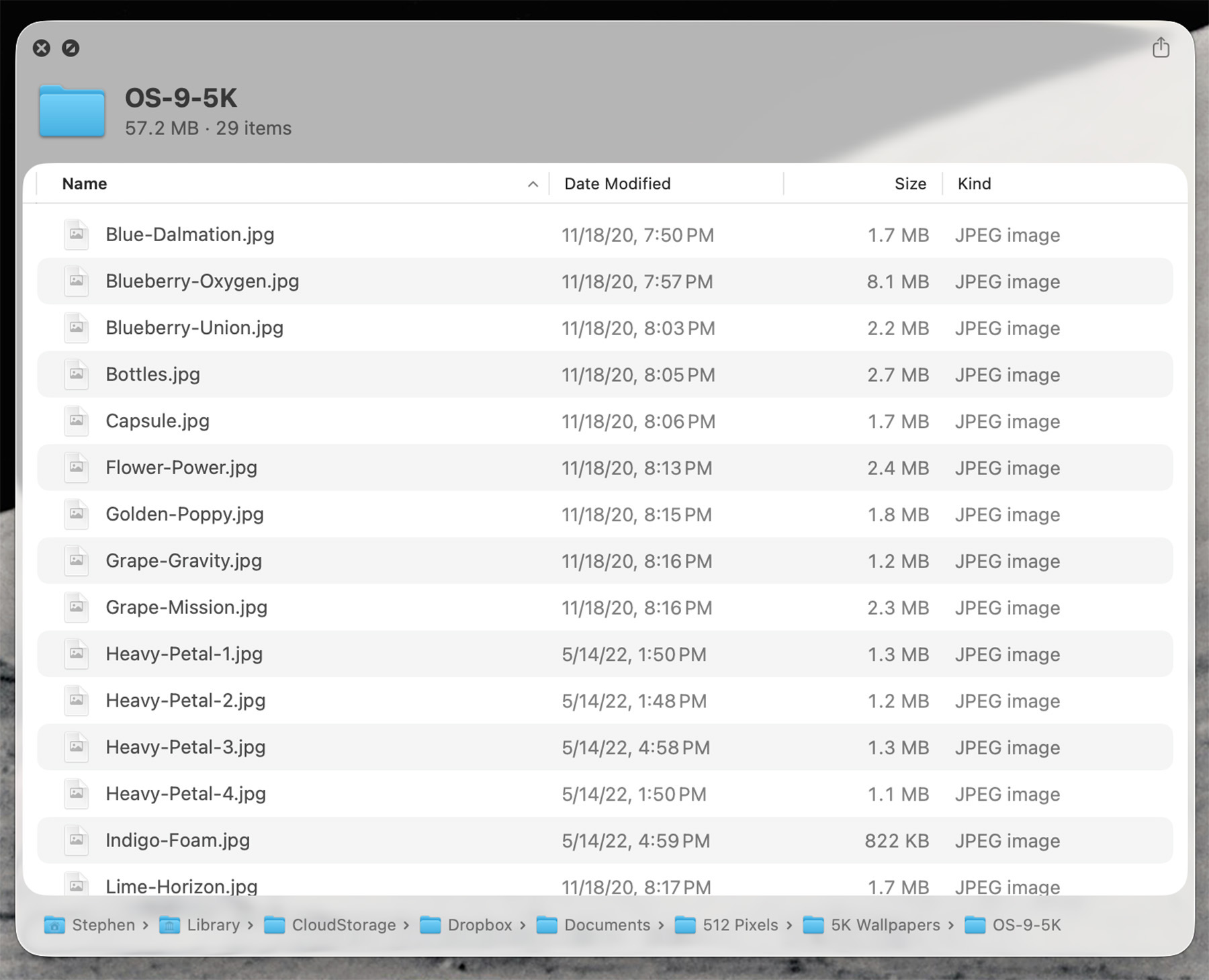 Folder Quick Look