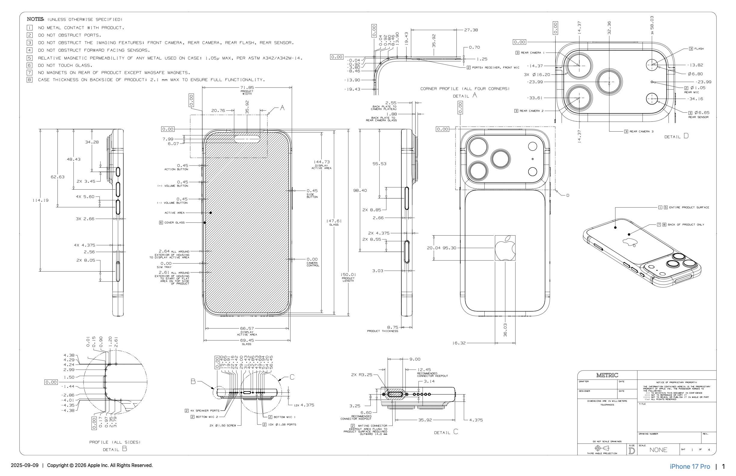 iPhone 17 Pro Drawing